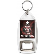 Keep Calm and Love Astronomy - Bottle Opener Keyring