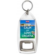 Keep Calm and Love Croatia - Bottle Opener Keyring