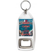 Keep Calm and Love Qatar - Bottle Opener Keyring