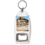 Keep Calm and Love Benidorm - Bottle Opener Keyring
