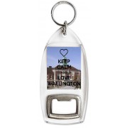 Keep Calm and Love Wallington - Bottle Opener Keyring