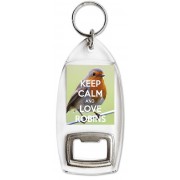 Keep Calm and Love Robins - Bottle Opener Keyring