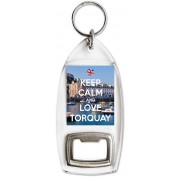 Keep Calm and Love Torquay - Bottle Opener Keyring