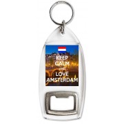 Keep Calm and Love Amsterdam - Bottle Opener Keyring
