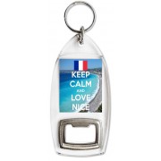 Keep Calm and Love Nice - Bottle Opener Keyring