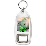 Keep Calm and Love Polar Bears - Bottle Opener Keyring
