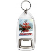 Keep Calm and Love Dragons - Bottle Opener Keyring