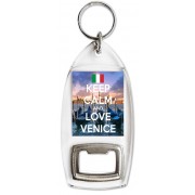 Keep Calm and Love Venice - Bottle Opener Keyring