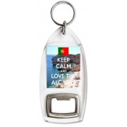 Keep Calm and Love the Algarve - Bottle Opener Keyring