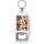 Keep Calm and Love Pizza - Bottle Opener Keyring