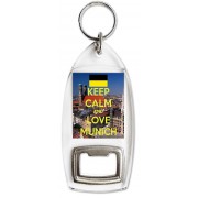 Keep Calm and Love Munich - Bottle Opener Keyring