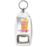 Keep Calm and Love Lemonade - Bottle Opener Keyring