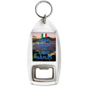 Keep Calm and Love Naples - Bottle Opener Keyring