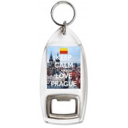 Keep Calm and Love Prague - Bottle Opener Keyring