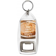 Keep Calm and Love Smooth Peanut Butter - Bottle Opener Keyring