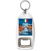 Keep Calm and Love Italy - Bottle Opener Keyring