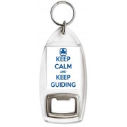 Keep Calm and Keep Guiding - Bottle Opener Keyring
