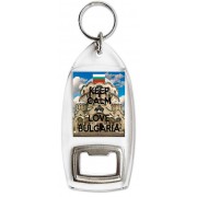 Keep Calm and Love Bulgaria - Bottle Opener Keyring