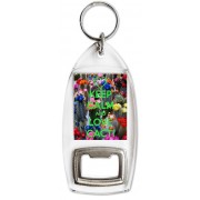 Keep Calm and Love Cacti - Bottle Opener Keyring