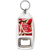 Keep Calm and Love Watermelons - Bottle Opener Keyring