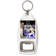 Keep Calm and Love Fencing - Bottle Opener Keyring