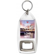 Keep Calm and Love Hull - Bottle Opener Keyring