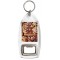 Keep Calm and Love Cinnamon Rolls - Bottle Opener Keyring