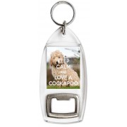 Keep Calm and Love a Cockapoo - Bottle Opener Keyring