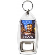 Keep Calm and Love Ireland - Bottle Opener Keyring