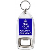 Keep Calm you Grumpy Grandad - Bottle Opener Keyring