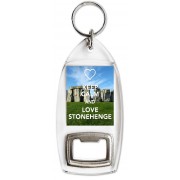 Keep Calm and Love Stonehenge - Bottle Opener Keyring