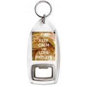 Keep Calm and Love Pikelets - Bottle Opener Keyring