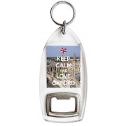 Keep Calm and Love Oxford - Bottle Opener Keyring