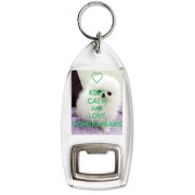 Keep Calm and Love Pomeranians - Bottle Opener Keyring