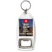 Keep Calm and Love Hong Kong - Bottle Opener Keyring
