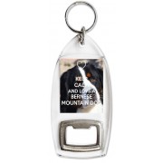 Keep Calm and Love a Bernese Mountain Dog - Bottle Opener Keyring