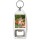Keep Calm and Love Flamingos - Bottle Opener Keyring
