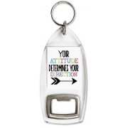 Your Attitude Determines Your Direction - Bottle Opener Keyring