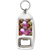 Keep Calm and Love Chocolate Truffles - Bottle Opener Keyring