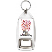 Happy Valentine's Day - Bottle Opener Keyring