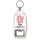 Happy Valentine's Day - Bottle Opener Keyring