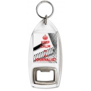 Keep Calm I'm a Journalist - Bottle Opener Keyring