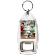 Keep Calm and Love a Vespa - Bottle Opener Keyring