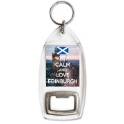 Keep Calm and Love Edinburgh - Bottle Opener Keyring