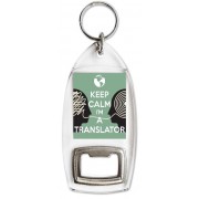 Keep Calm I'm a Translator - Bottle Opener Keyring