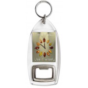 Time Flies. Use it wisely - Bottle Opener Keyring