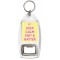Keep Calm Knit & Natter - Bottle Opener Keyring
