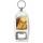 Keep Calm and Love Rhubarb Crumble - Bottle Opener Keyring