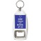 Keep Calm Life Begins at 50 - Bottle Opener Keyring