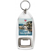 Keep Calm and Love Salcombe - Bottle Opener Keyring